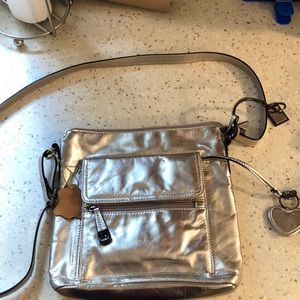 Giani Bernini metallic silver Crossbody bag
